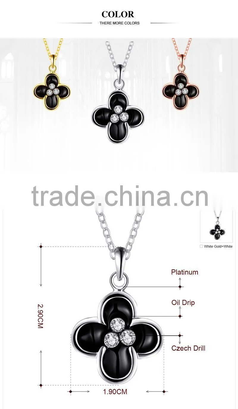 white gold color vogue jewelry wedding necklace