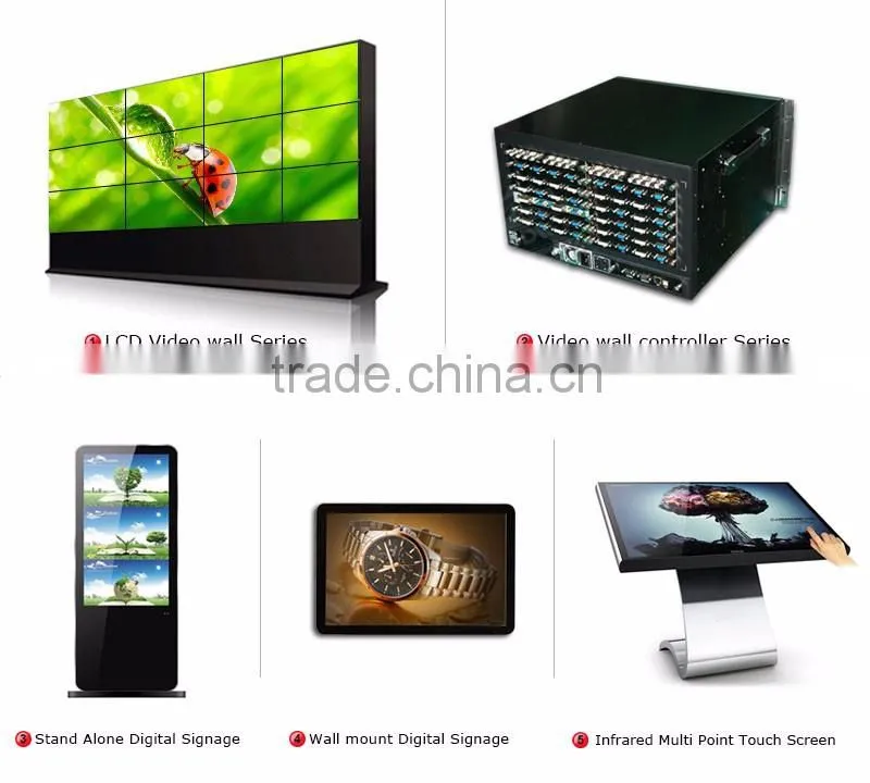 Customized indoor Panel All In One Advertising Multi Touch Screen Kiosk PC Digital Signage