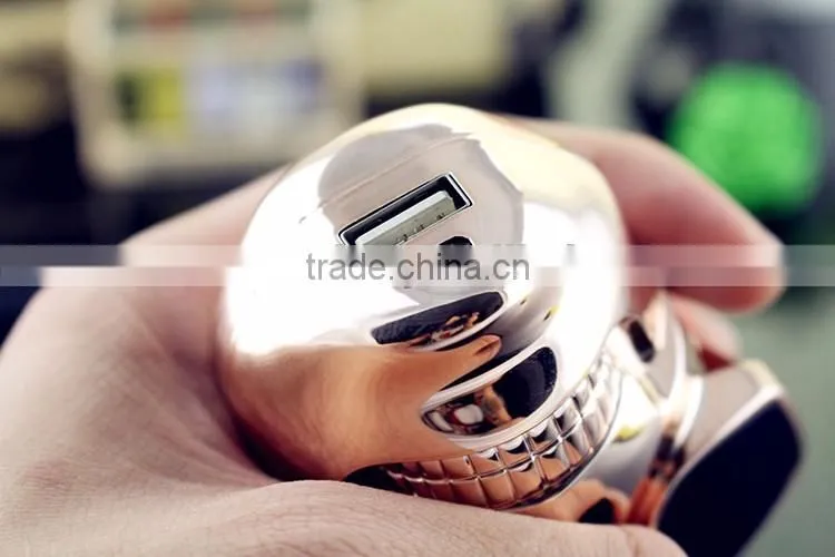 (hot style) skull head travel gift portable power bank, cute power charger, mini USB mobile power bank charger