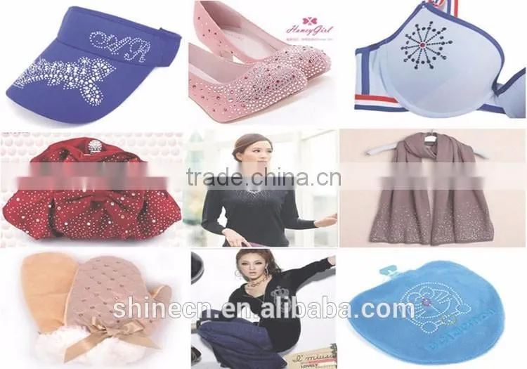 Customized Middle east quality Fashion rhinestone heat transfer motif wholesale