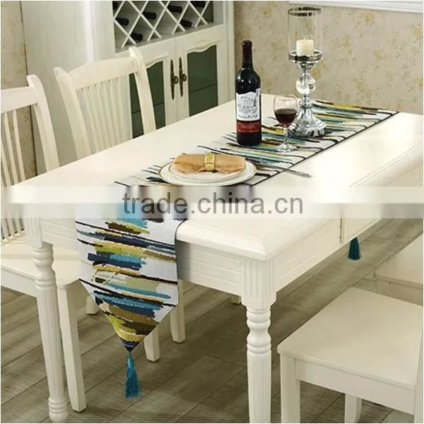 European customized size modern simple colorful nylon table runners