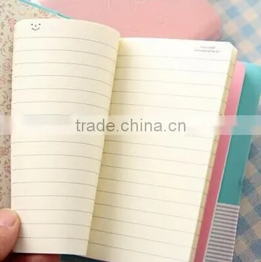 School notebook cute design diary book for kids Mini smiley diary