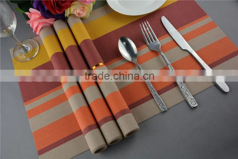 Manufacturers selling fashion color heat insulation pad high-grade table mat PVC coasters Placemat commodity