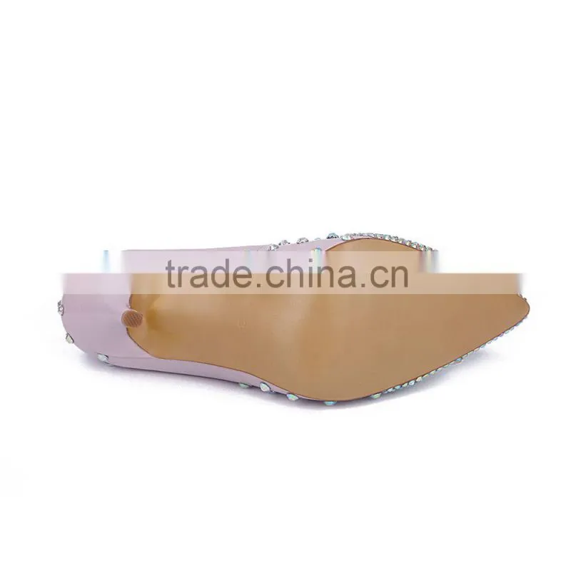 2015 New Arrival High Heel Shoes, Luxury Design Ladies Diamond Crystal Dress Footwear, Party Prom Bridal Wedding Shoes