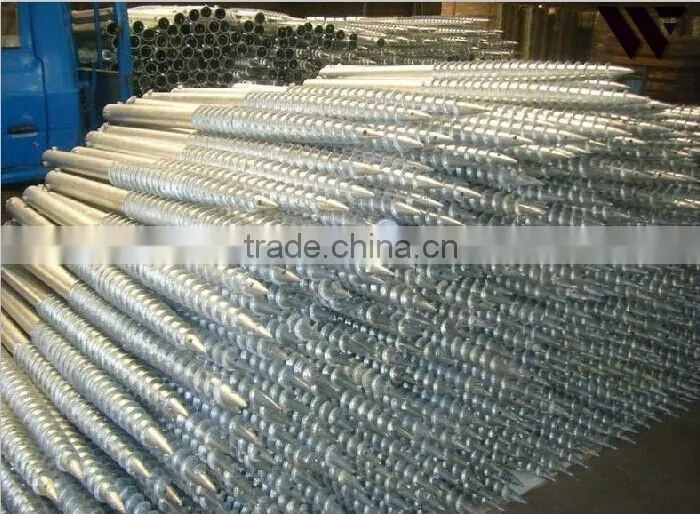 Solar panel ground screw anchor