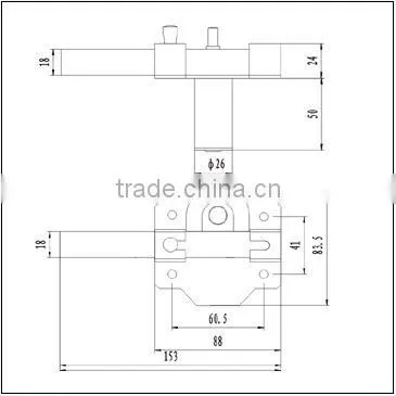 Spanish standard sliding gate locks