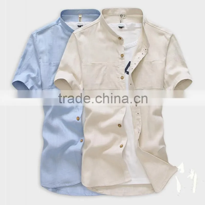 Special Design Sixteen Button Cotton Shirt