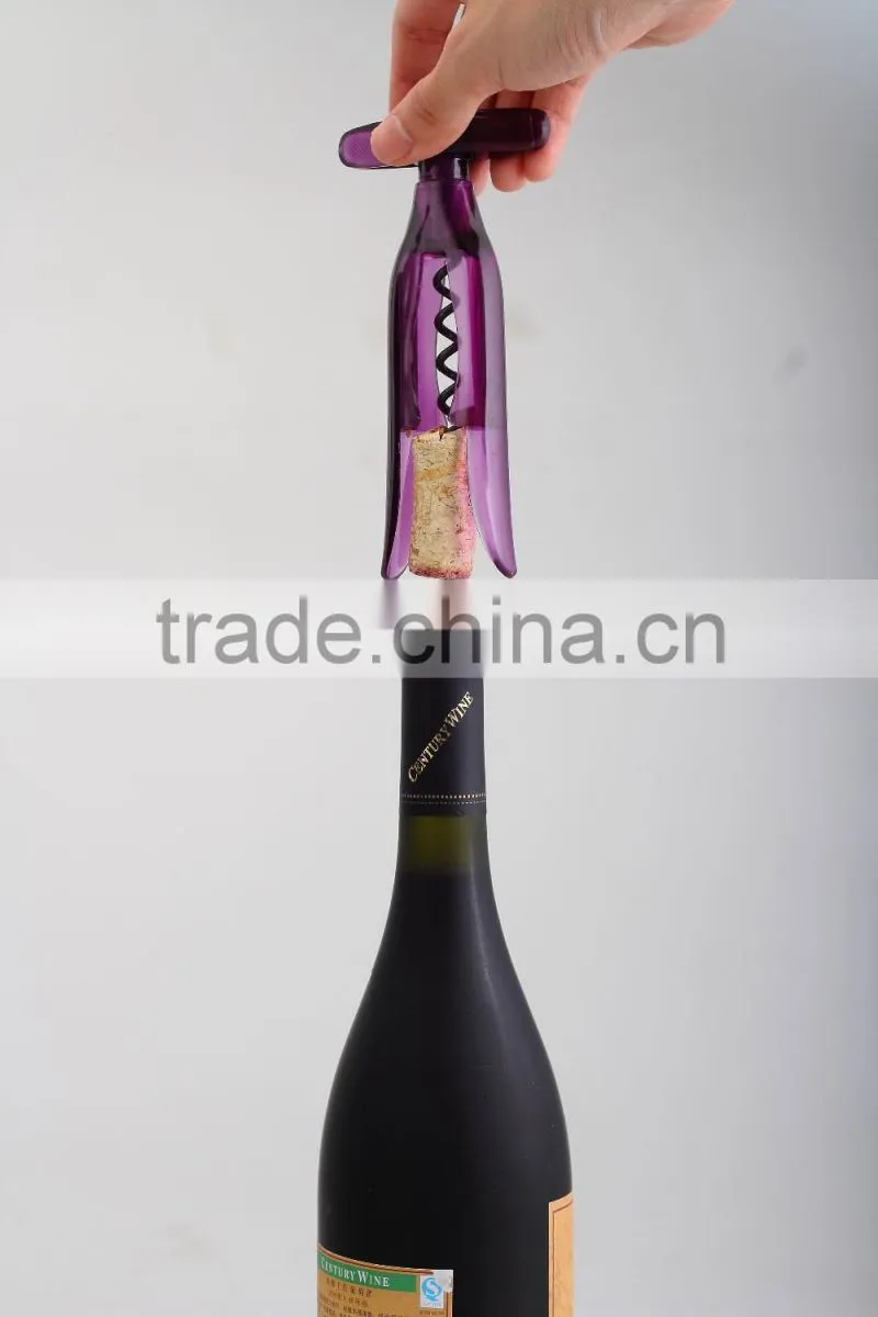 S/S+AS 15.5*7.5*2 Colorful kitchen utensil wine opener/cork screw
