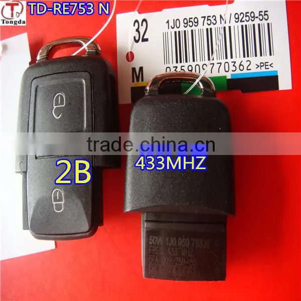 Tongda TD-OR 753N,1KO 753N V5 433mhz for original VW 3 button remote control