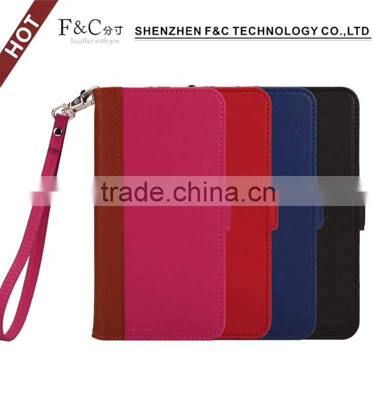 Shenzhen manufacturer stand folio wallet leather case for HTC Butterfly 3,genuine leather case for for HTC Butterfly 3