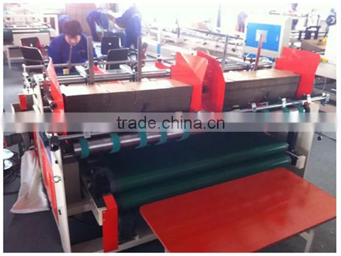 Econimic semi-automatic corrugated cardboard box press model folder gluer machine