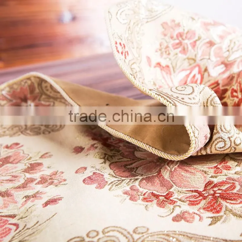 PLUS Gilding flower gorgeous silky brocade jacquard Table Runner