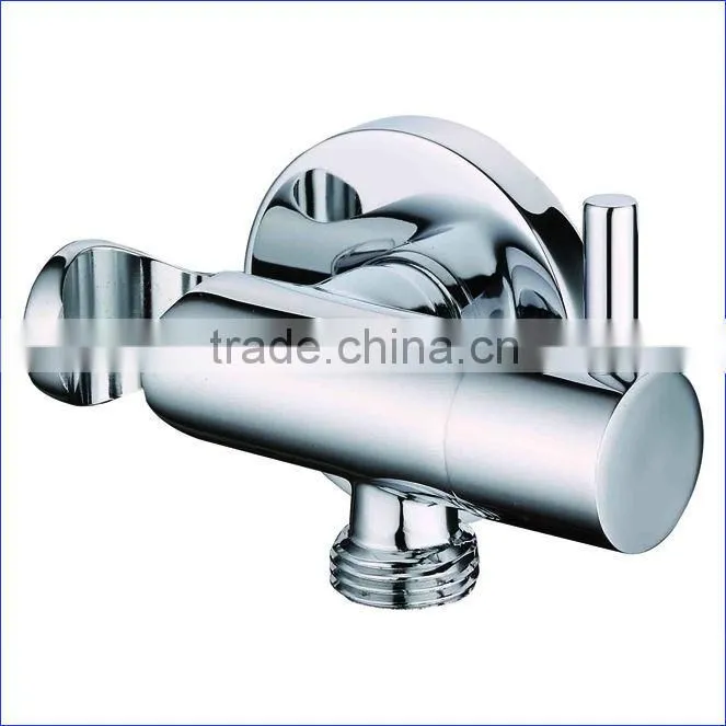 Brass Shower Tap with Holder, Chrome Finsih and Wall Mounted