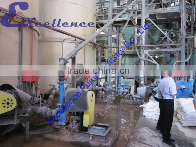 Rubber lined slurry pump for Iron ore fines