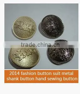Factory wholesale metal shank buttons for coat