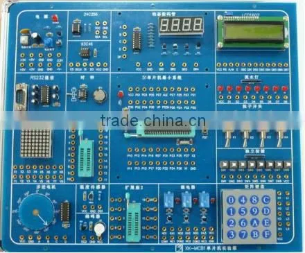 Microcontroller programmer kit,Electronic training kit,Microcontroller Experiment Equipment kit (module type AVR+PIC+MCS51)