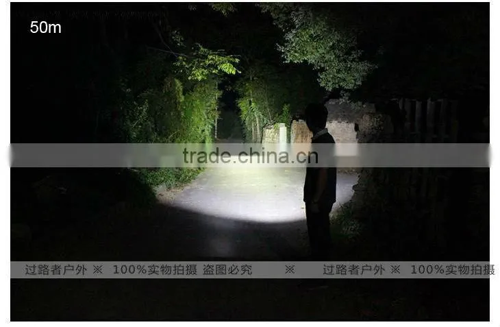 GOREAD Y60 High bright black aluminum rechargeable T6 flashlight 4*LED 4 mode 40W search products