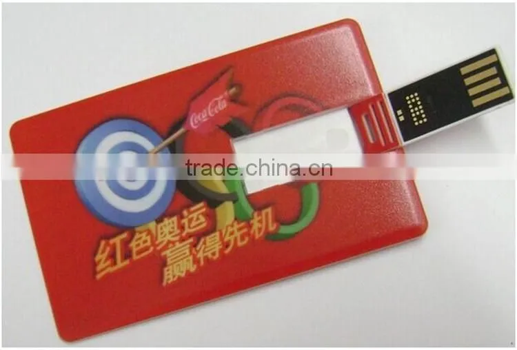 Credit card usb flash drive with full color printing