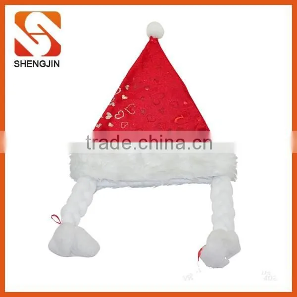SJ-6876 YIWU velvet Santa Clause Party Christmas Hat supplier
