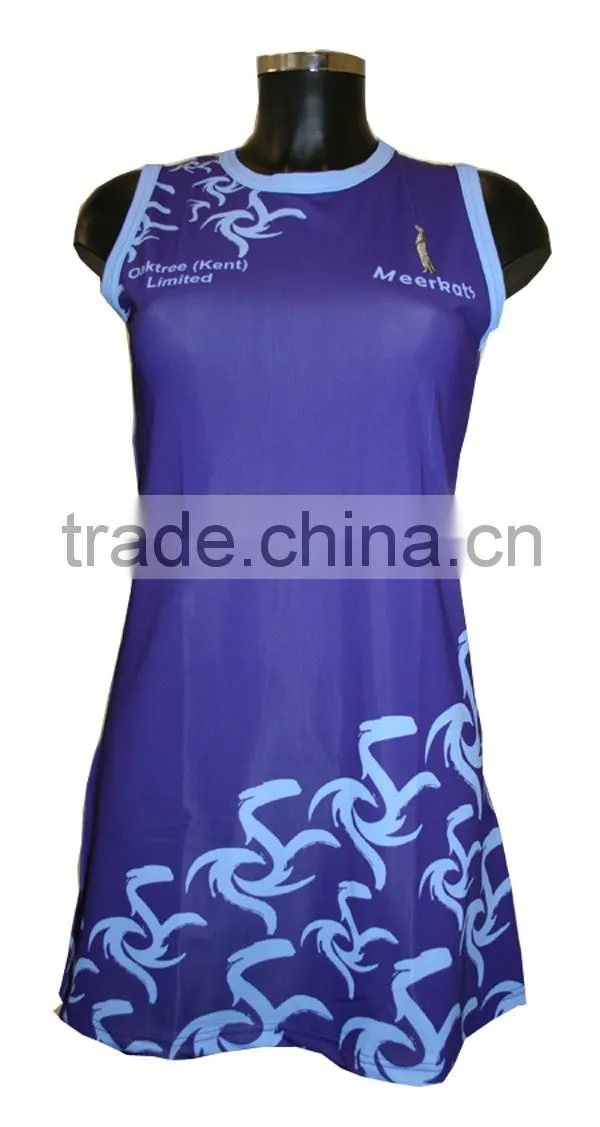 Full sublimated sexy netball dress velcro
