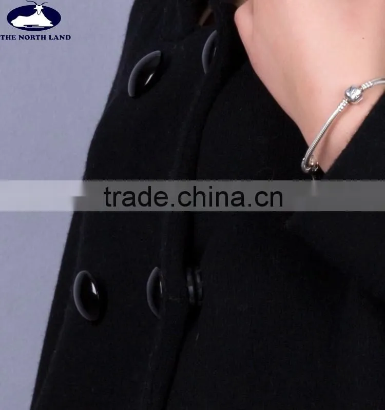 Ladies' Two Sided Knitted Overcoat with Hoodie CWSW15101111L