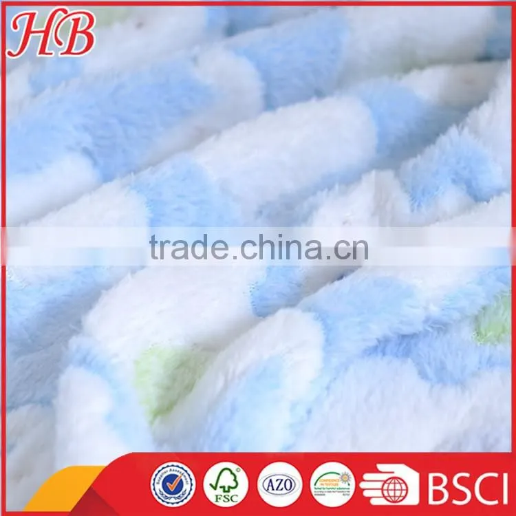 made in china jacquard elephants coral fleece baby blanket