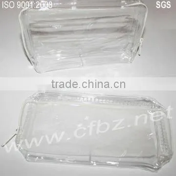 BOPP pvc soft zipper bag