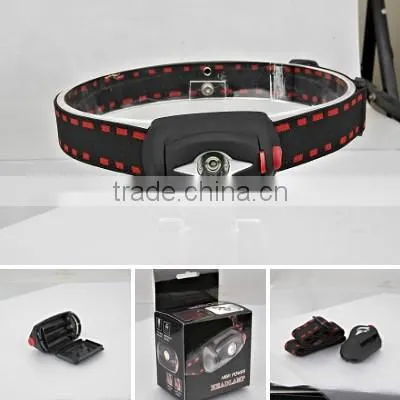 Fashion Plastic 1W LED Headlamp