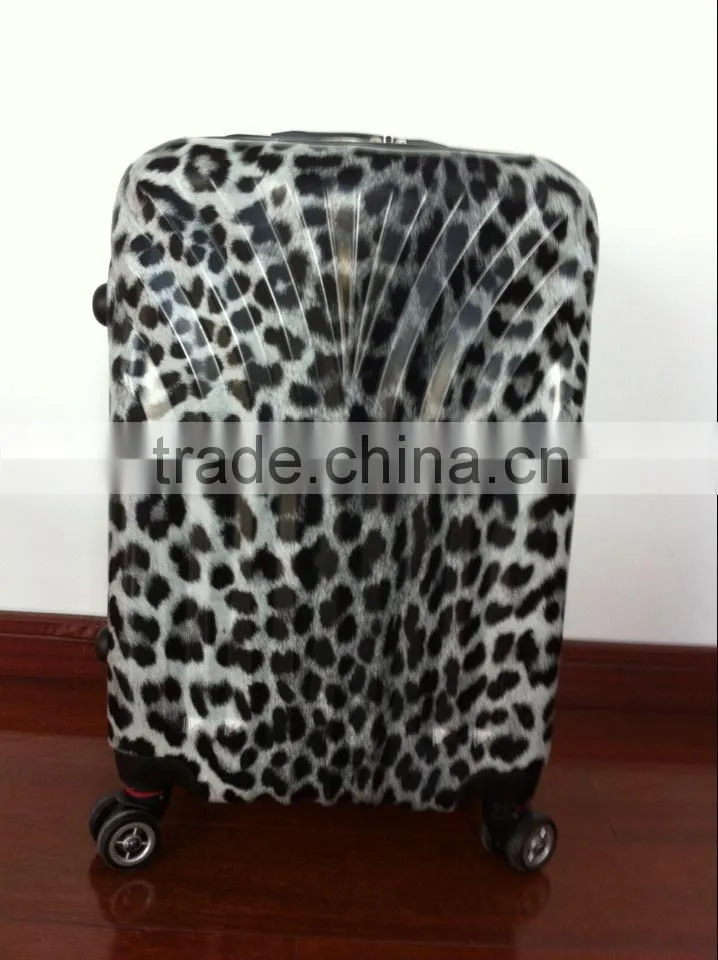 2014 new style Leopard-printed ABS&PC Travel Luggage