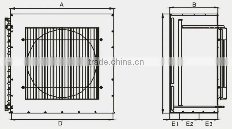 CE, CRAA, Top Quality and High Efficiency Air Cooled Condenser Series for Cold Room Storage, FNS Type