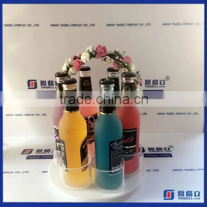 2016 Wholesale Custom Acrylic Wine Rack / Acrylic Tabletop Stand / Acrylic bottle Display
