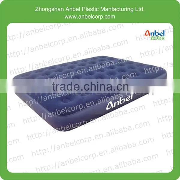 Anbel flocked PVC single size luxury inflatable mattress airbed