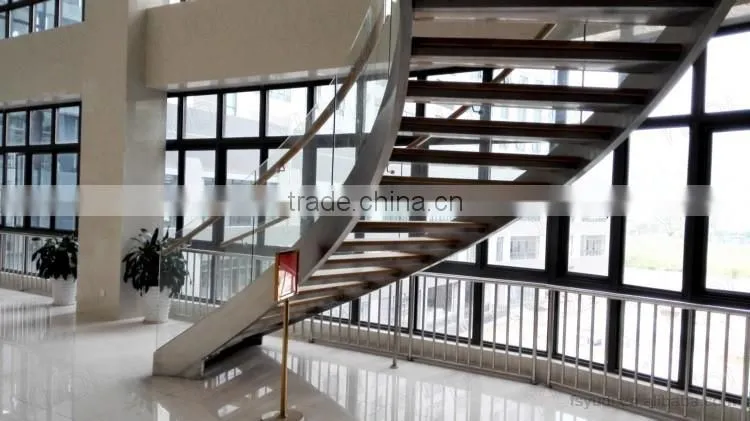 Wood steel stair design made in China---YUDI