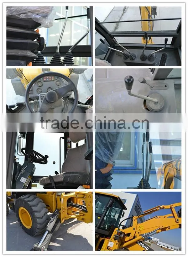 15 new product Compact Backhoe Loader, air condition,pilot control