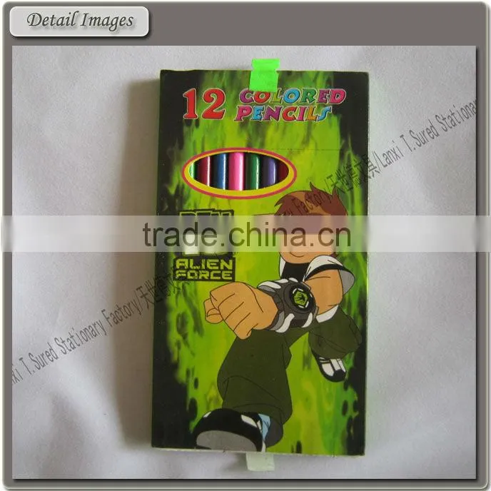 12 pcs Children Wooden Color Pencil Sets