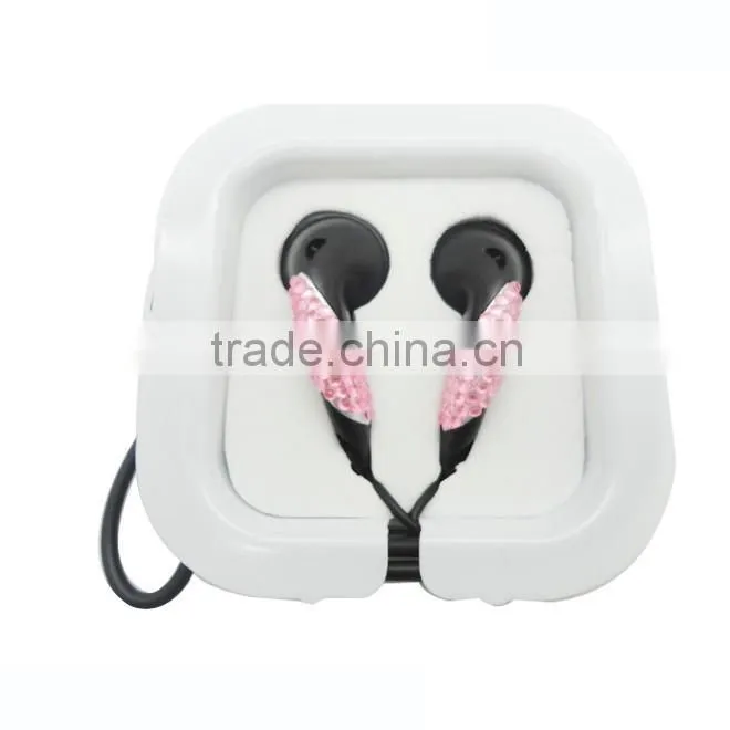 hot sale bling diamond earphone&headphone