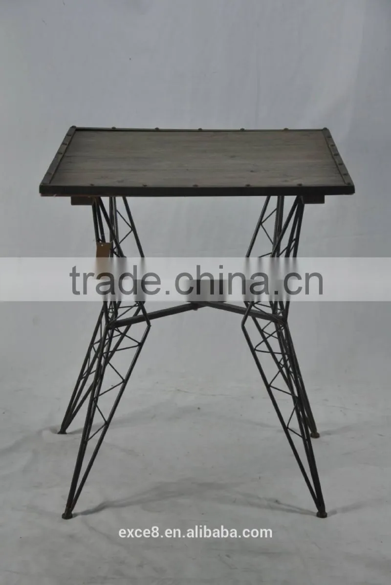 Industrial style rustic furniture outdoor folding table