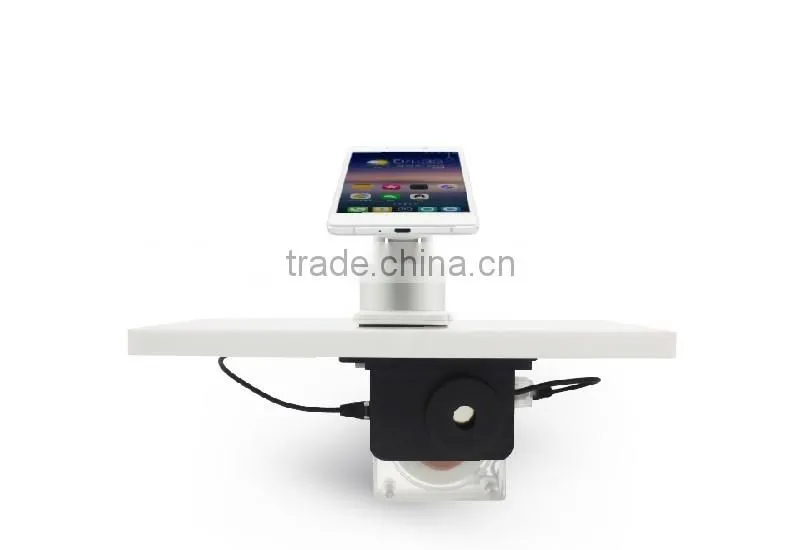 Showhi security cellphone display stand with alarm and charging function