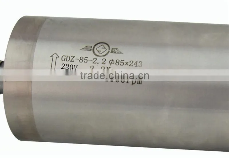 GDZ85-2.2(220V) Toauto water cooled 2.2kw ac spindle motor for cnc