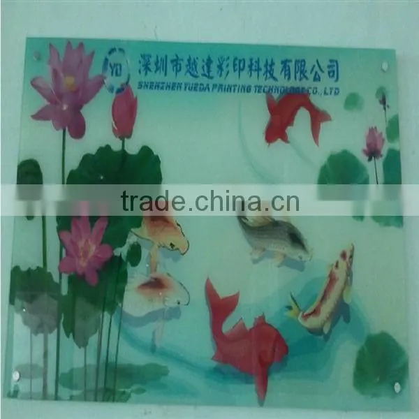 Special large glass printer for printing on glass with DIY pictuers