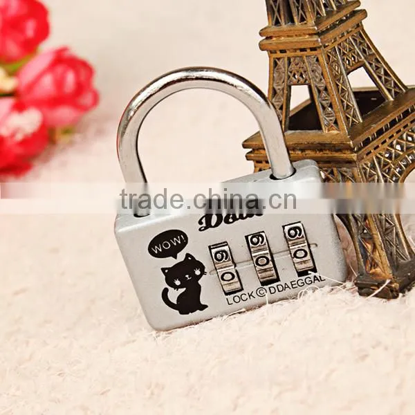 travel digital metal mechanic password lock
