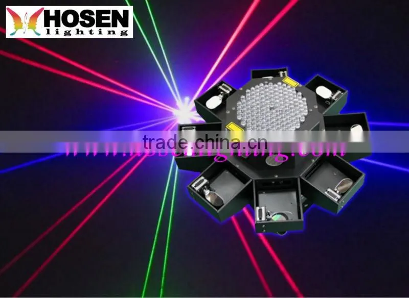 8 Scan Disco Christmas DJ LED Laser Light with UFO Design