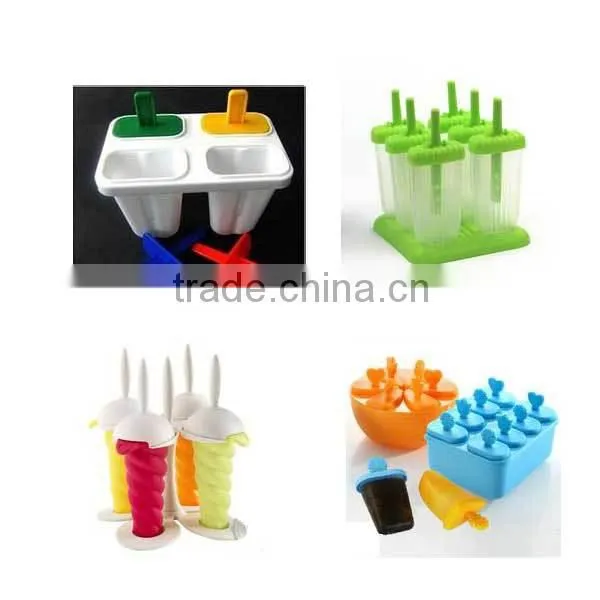 4 Frozen Freezer Lolly Yogurt Ice Cream Molds