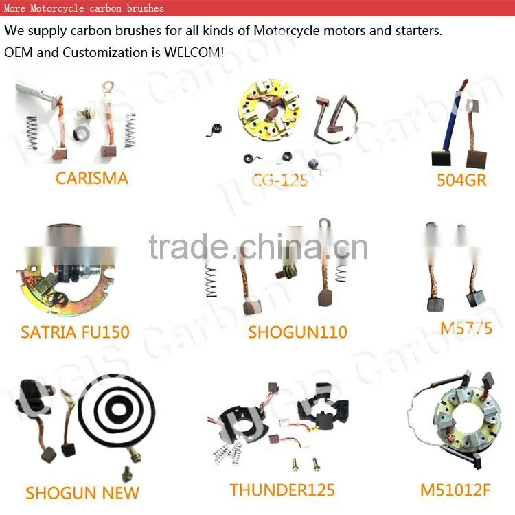 motorcycle carbon brush dc motor brushes