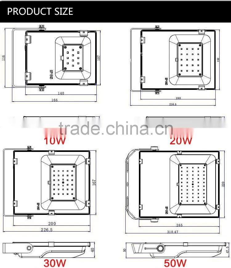 Energy saving 3years warranty 150w smd3030 led floodlight