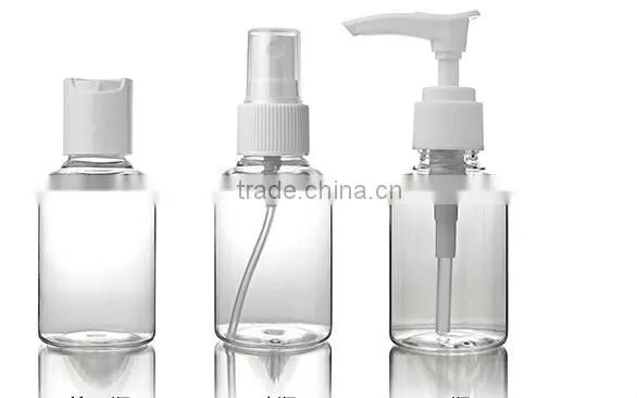 50ml PET plastic cosmetic bottle for shampoo