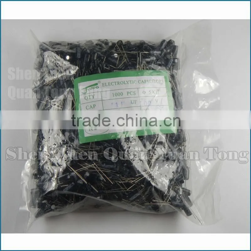 Capacitors 100V 1UF 5X11 DIP