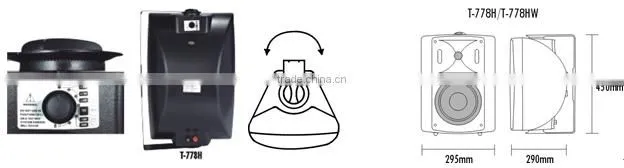 ITC T-776A 25W*2 Paired 8ohm 2.0 Active Speaker Box