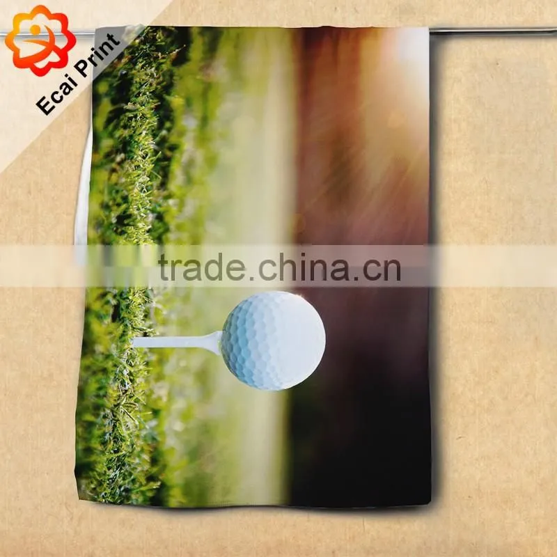 High quality retail heat transfer printed printing hand towel