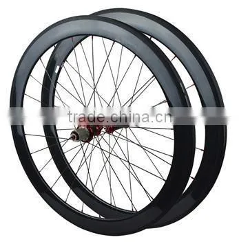 Factory price 25mm width carbon clincher wheels, 50mm tubuless compatible carbon clincher wheel straight pull carbon body Hubs